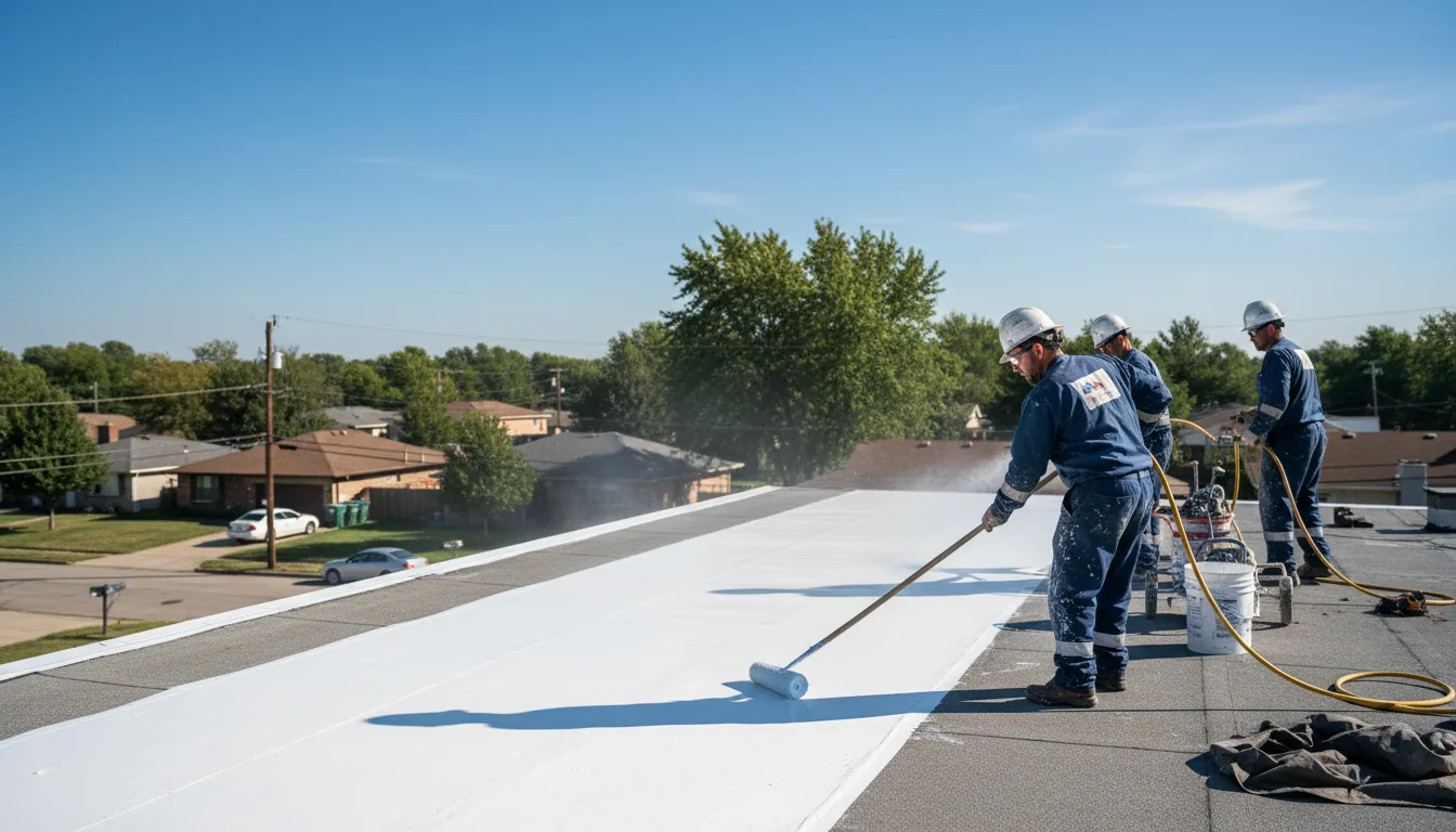 Commercial roof coating in Central Village, CT near me